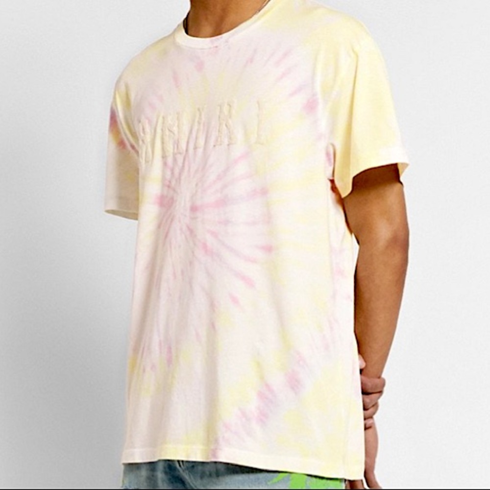 AMIRI - Logo-Flocked Tie-Dyed Cotton-Jersey T-Shirt